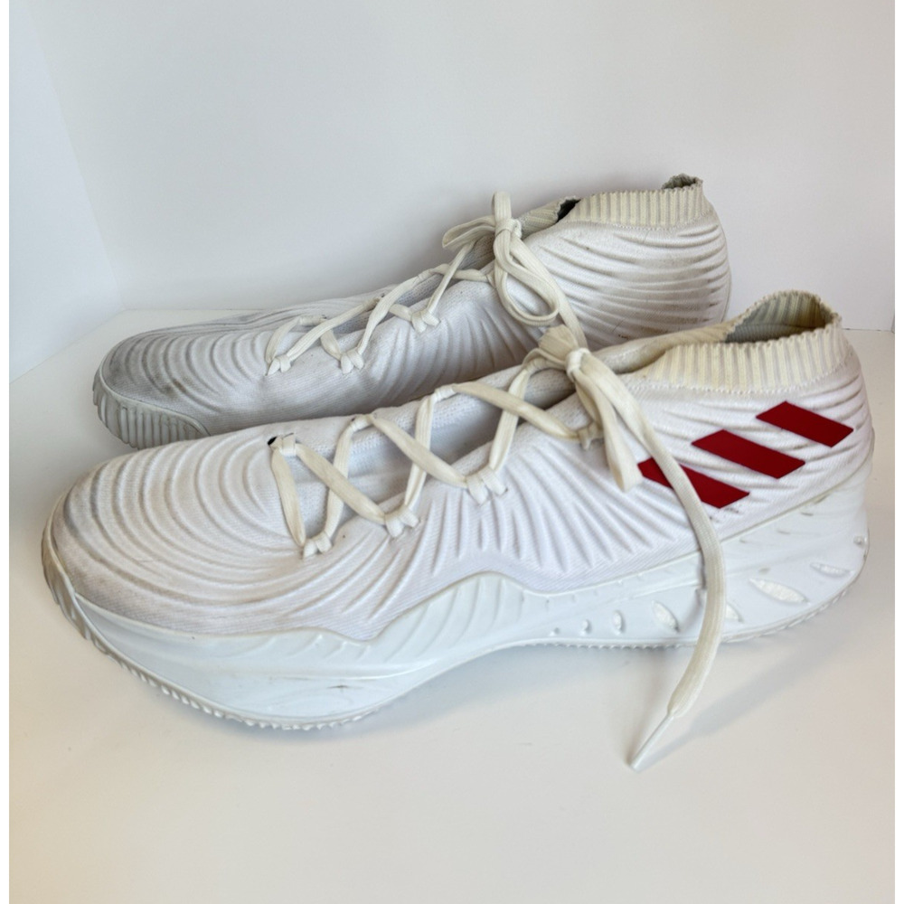ADIDAS Men's Size 20 Basketball Shoes AC7302 White Red CLU 600001